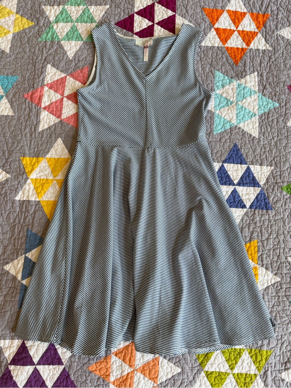 NWOT Teen Matilda Jane Cornflower Blue & White Mini Striped Dress